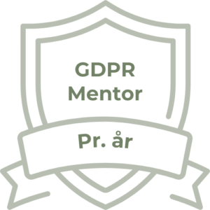 GDPR mentor pr år